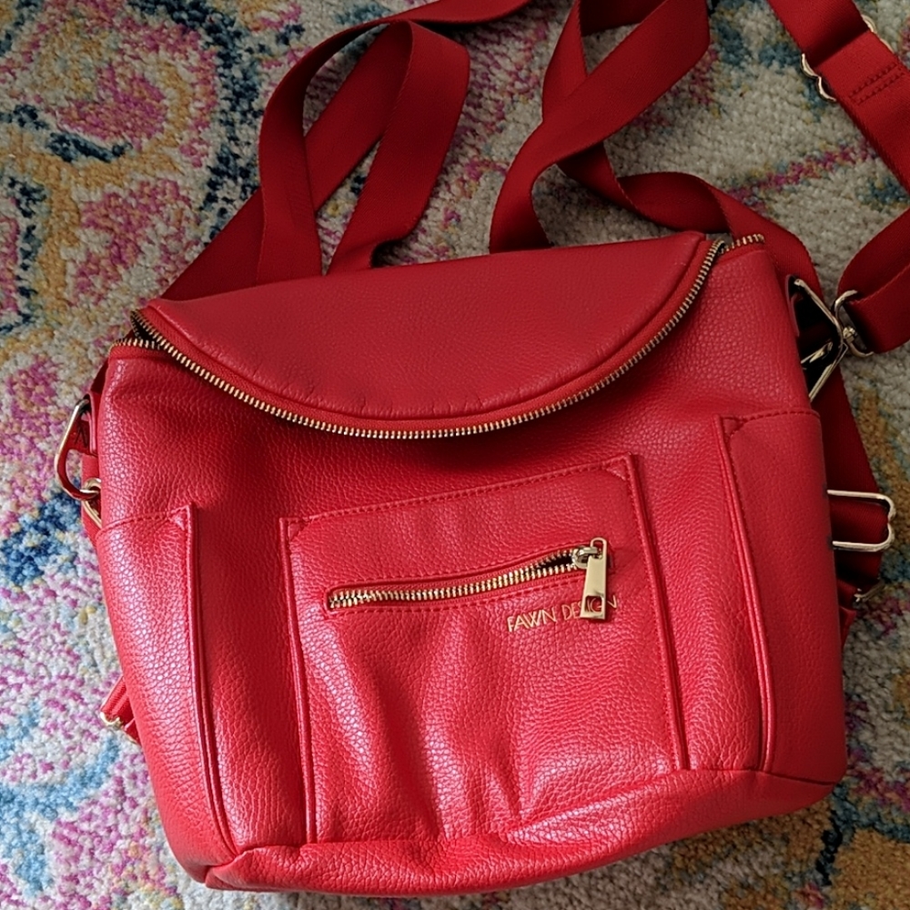 Fawn Design Mini Backpack in Poppy